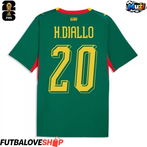 Dres Senegal Habib Diallo #20 Preč MS 2026 Krátky Rukáv